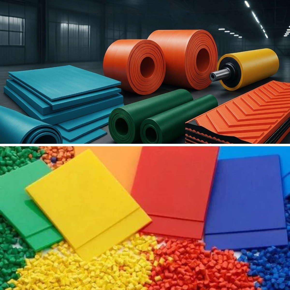 Rubber & Plastics Manufactured: